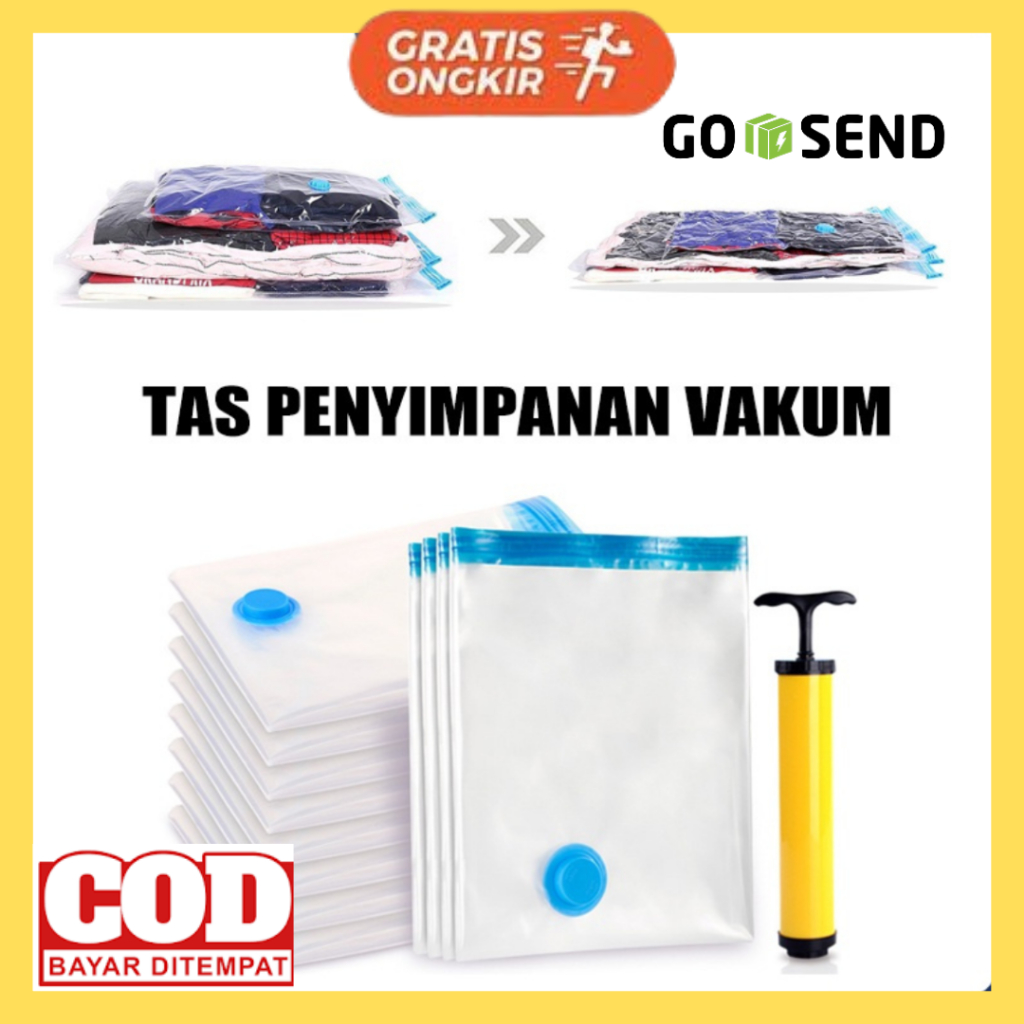 Tas Penyimpanan Pakaian Vakum Plastik Kompresi Selimut Tas Vakum Pakaian