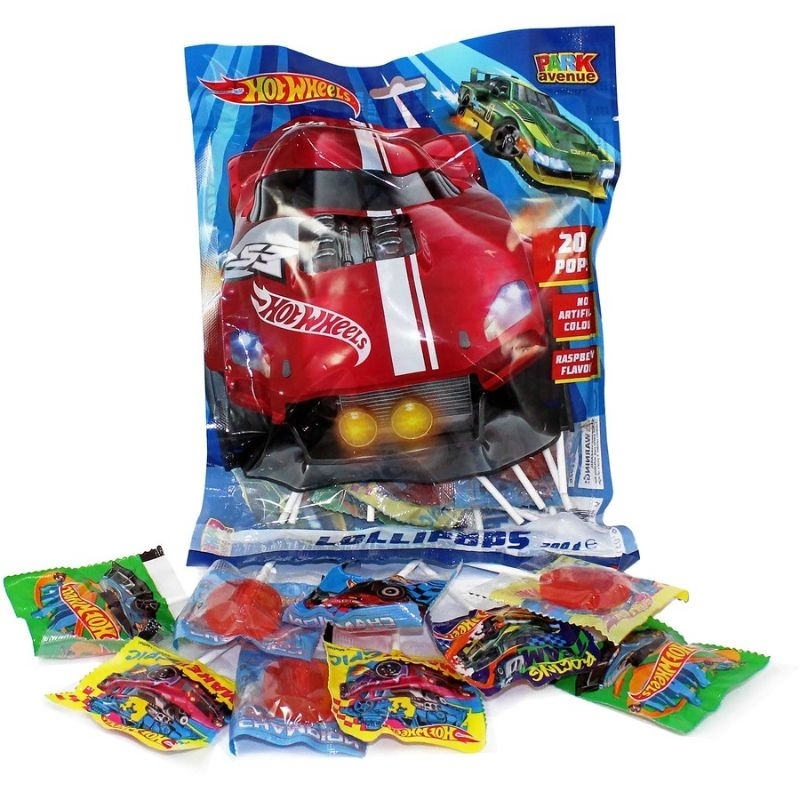 

Permen Hotwheels Rasberry Lolipops Candy