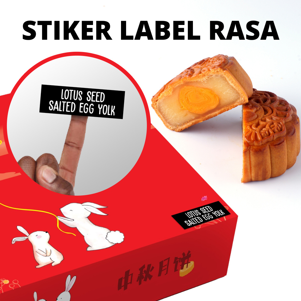 

STIKER / LABEL / RASA KOTAK MOONCAKE / KUE BULAN ( HARGA TERMURAH ) (A5)