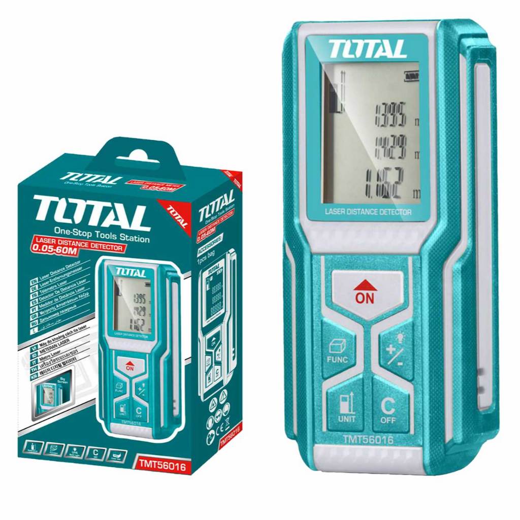 TOTAL Meteran Laser/Laser Distance Detector TMT56016