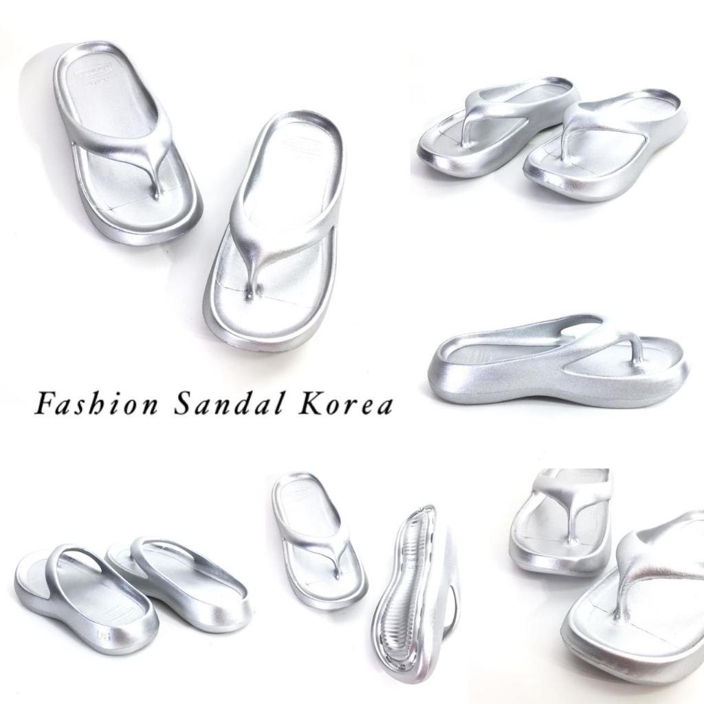 Sandal Sendal Jepit Wanita Fashion Korea Kekinian Nyaman Empuk