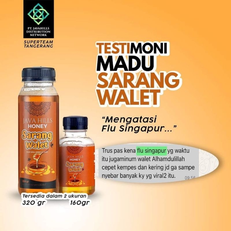 

madu sarang walet 320gr javahils honey