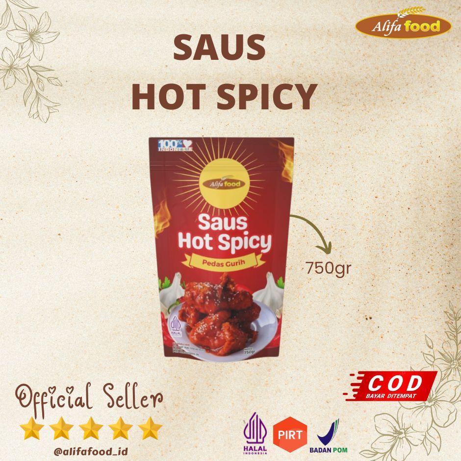 

ALIFA FOOD - Saus HotSpicy, Saos Hot Spicy, Saus Pedas, 750gr