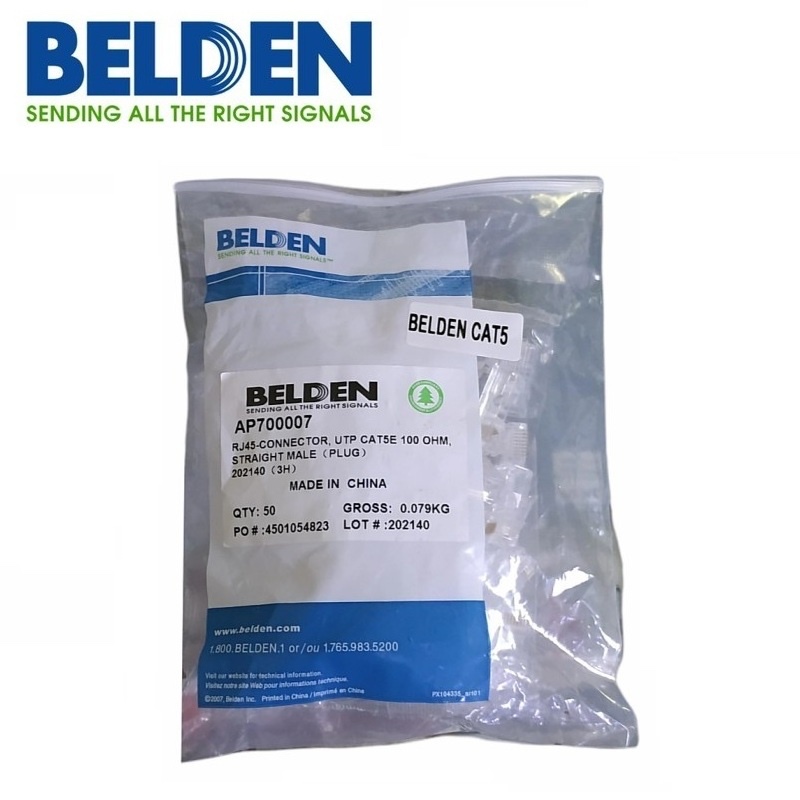 BELDEN Cat5E / Cat6 Konektor Modular Plug Rj45 - Eceran