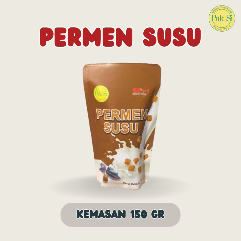 

Pak Si Permen Susu Sapi Milk Candy Permen Lunak Berat Bersih 150 gram Isi 45 pcs