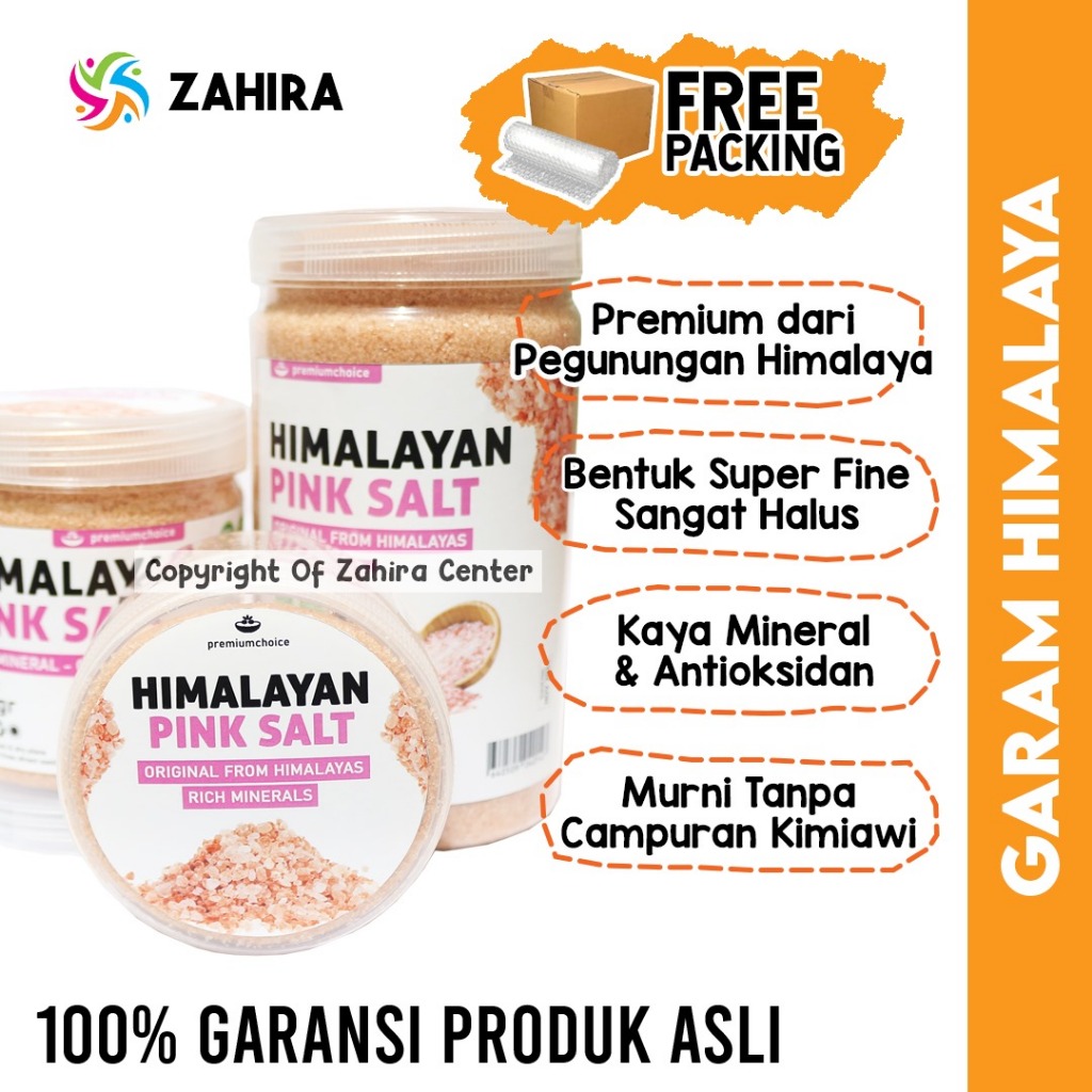

Garam Himalaya Premium Original Pink Salt Untuk Kebutuhan Masak Organic natural super fine