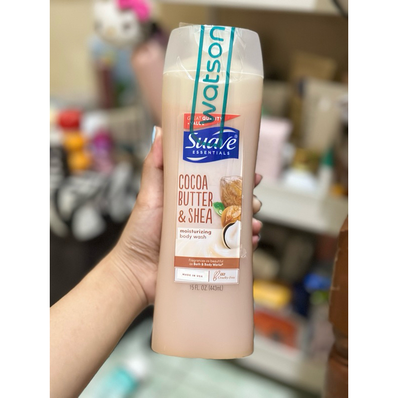 Suave Essentials Body Wash 443ml | suave essentials body wash cocoa butter & shea/moisturizing body 