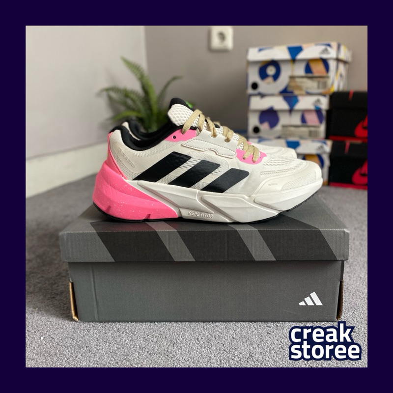 ADIDAS ADISTAR WHITE BLACK PINK