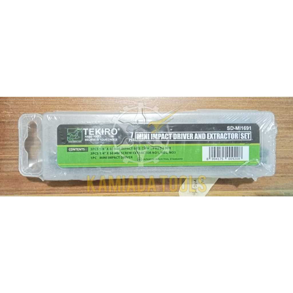 Obeng Ketok TEKIRO 7pcs/Impact Driver/Obeng Ketok Set TEKIRO