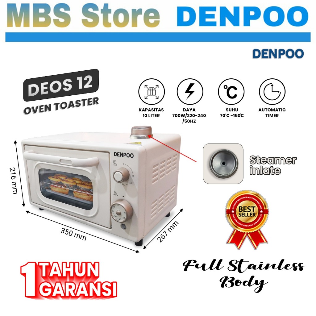 OVEN DENPOO DEOS 12 MINI OVEN STEAM LOWWAT