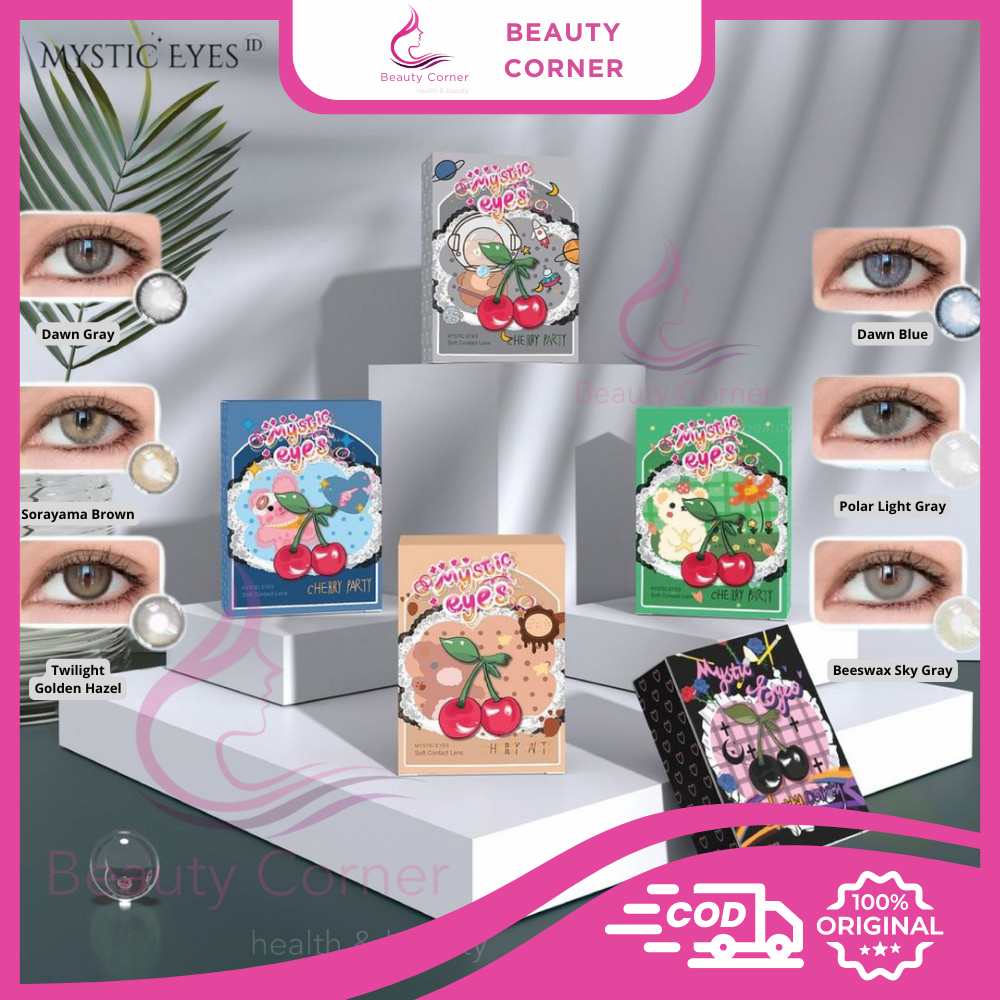 Mysticeyes Softlens Lensa Kotak Berwarna - Free Softlens Case