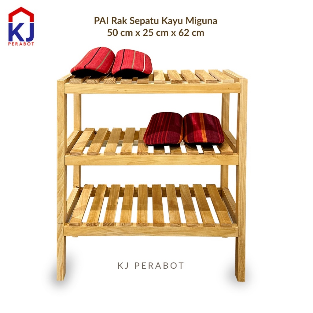 KJ Perabot - PAI Rak Sepatu Kayu Miguna