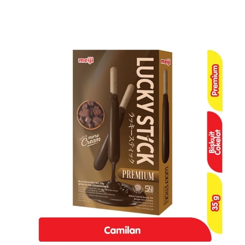 

Lucky Stick Biskuit Stick CokelatPremium 35 g