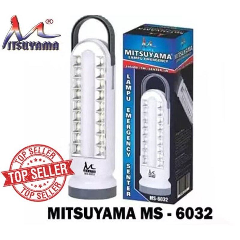 Lampu Emergency 18 LED + 5Watt + Senter 10 Watt Mitsuyama