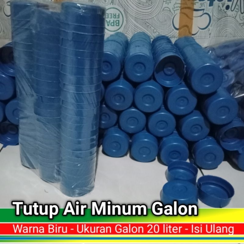 Tutup Galon air Minum Isi Ulang 20 Liter | Tutup Galon Warna Biru  | Tutup Galon Eceran