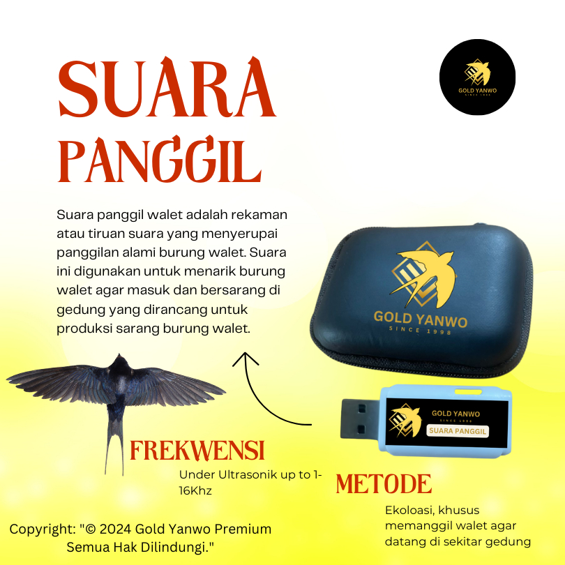 Suara Panggil Walet by Gold Yanwo PREMIUM