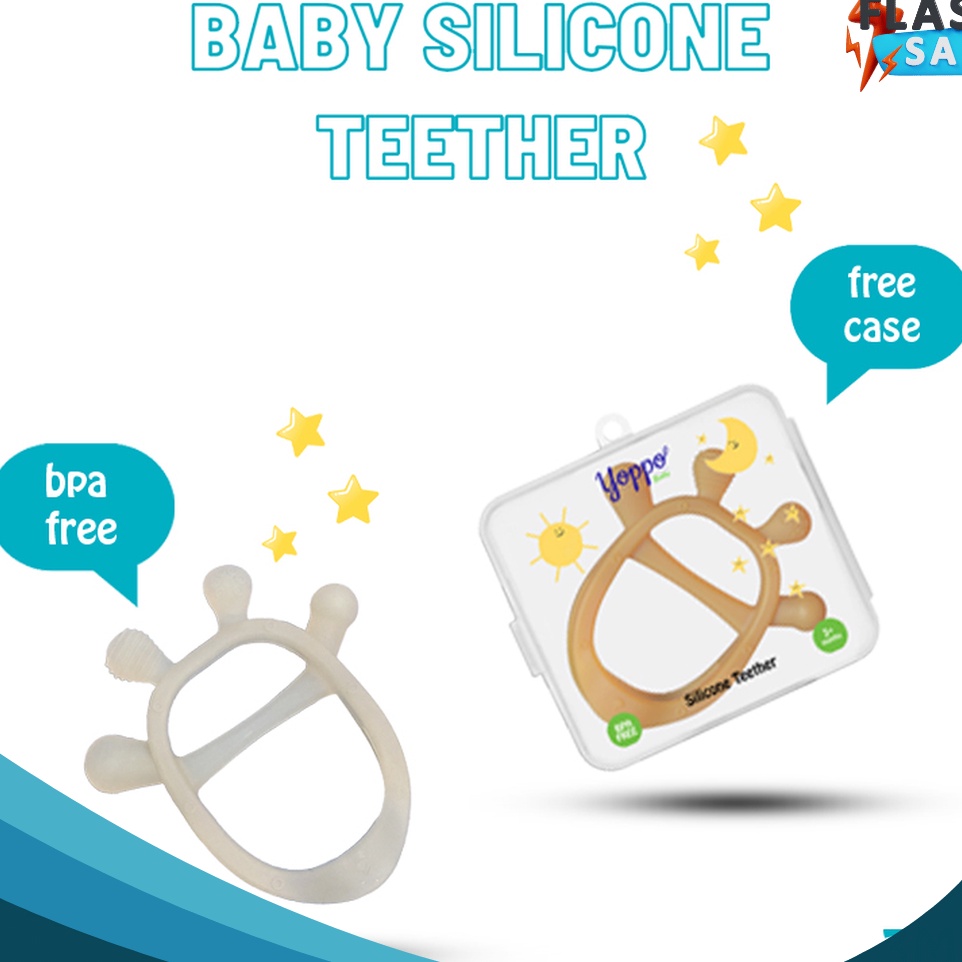 LANGSUNG BELI GAN Yoppo Baby Teether BPA Free