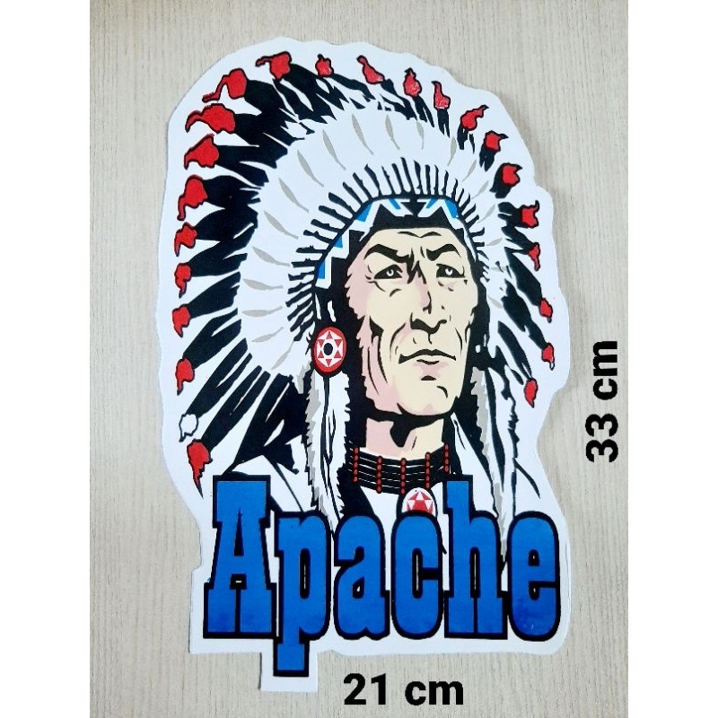 STIKER GRAFTAC SUKU DAYAK/APACHE UKURAN BESAR