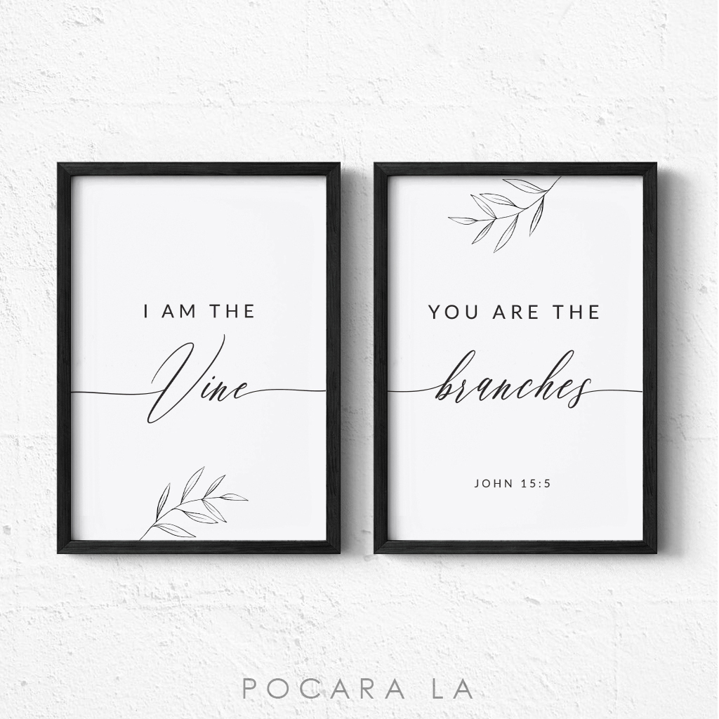 Hiasan Dinding Bingkai Poster Minimalis Ayat Alkitab Dekorasi Motivasi Kristen