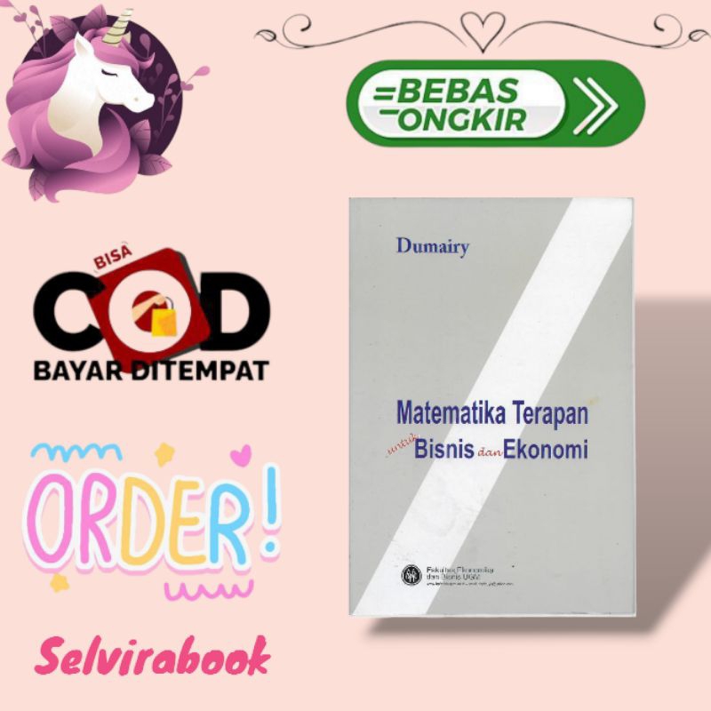 Buku Matematika Terapan Untuk Bisnis Dan Ekonomi Dumairy