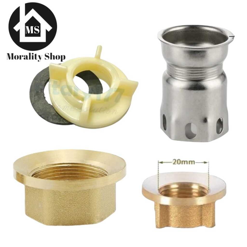 Drat Kunci Sambungan Bawah Kran Sink NP2 - Sambungan Mur Ring Karet Sparepart Kran Wastafel /X48