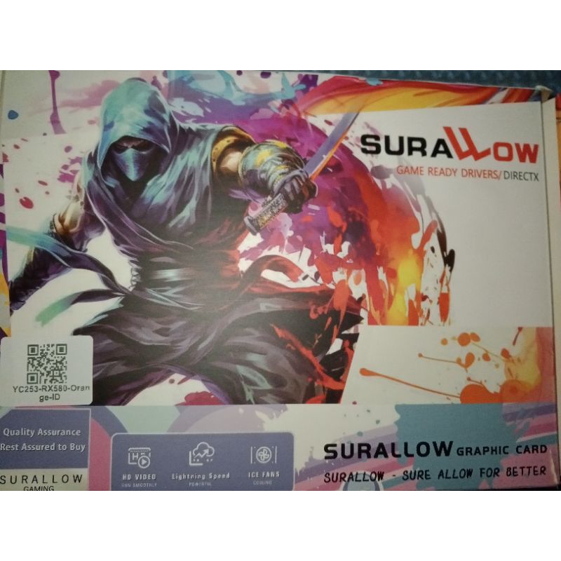 Surallow VGA RX580 8GB DDR5 256Bit