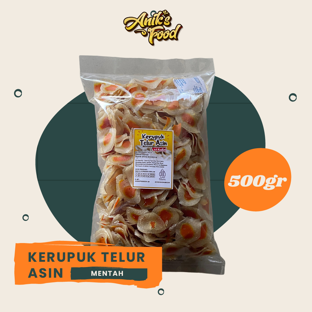 

Kerupuk Telur Asin Mentah 500gr