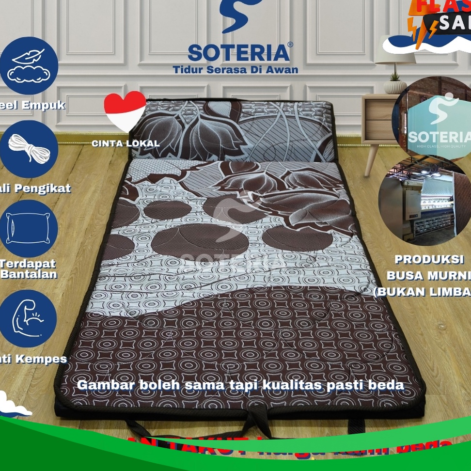 KUALITAS OKE SOTERIA  Kasur Lipat Tebal Anti Kempes  Kasur Busa  Matras Gulung  Kasur Lipat Gulung  