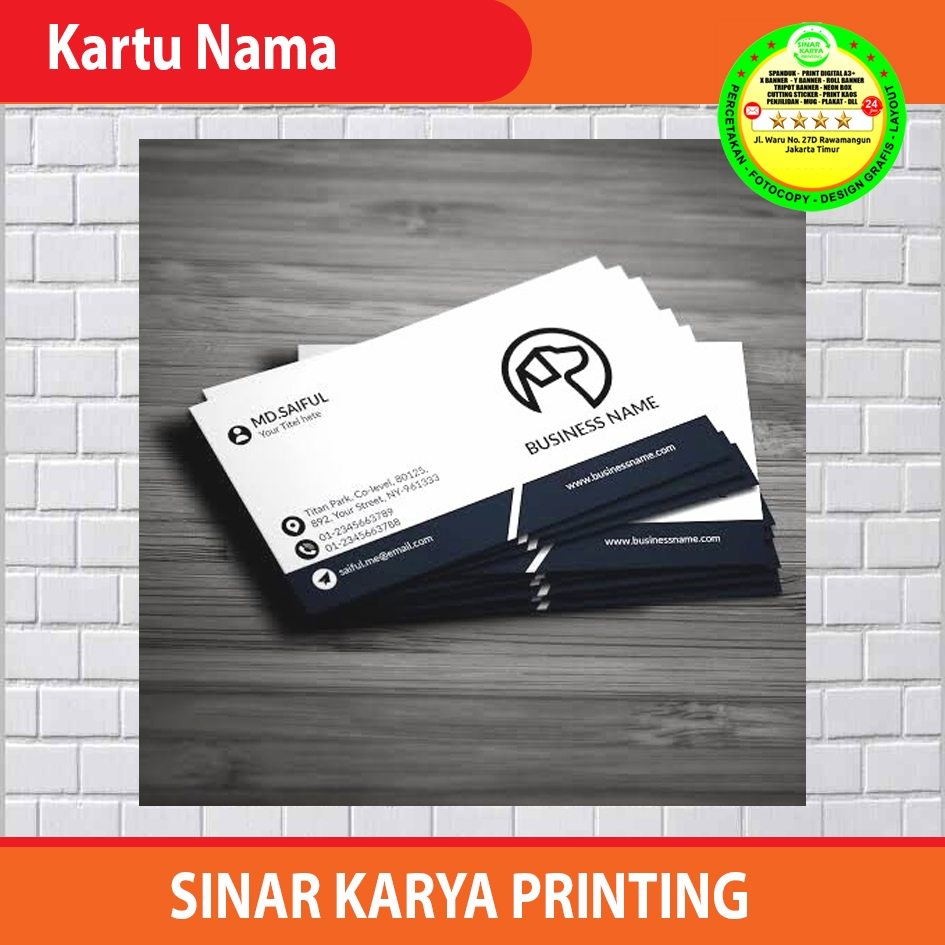 

Cetak Kartu Nama | Kartu Nama Custom | Print Kartu Nama | Name Card Print