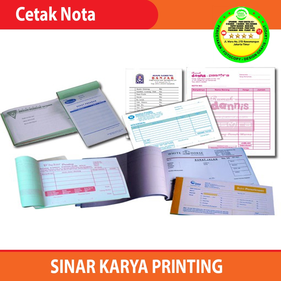 

Cetak Nota Custom Bisa Satuan atau Per RIM untuk lebih Murah