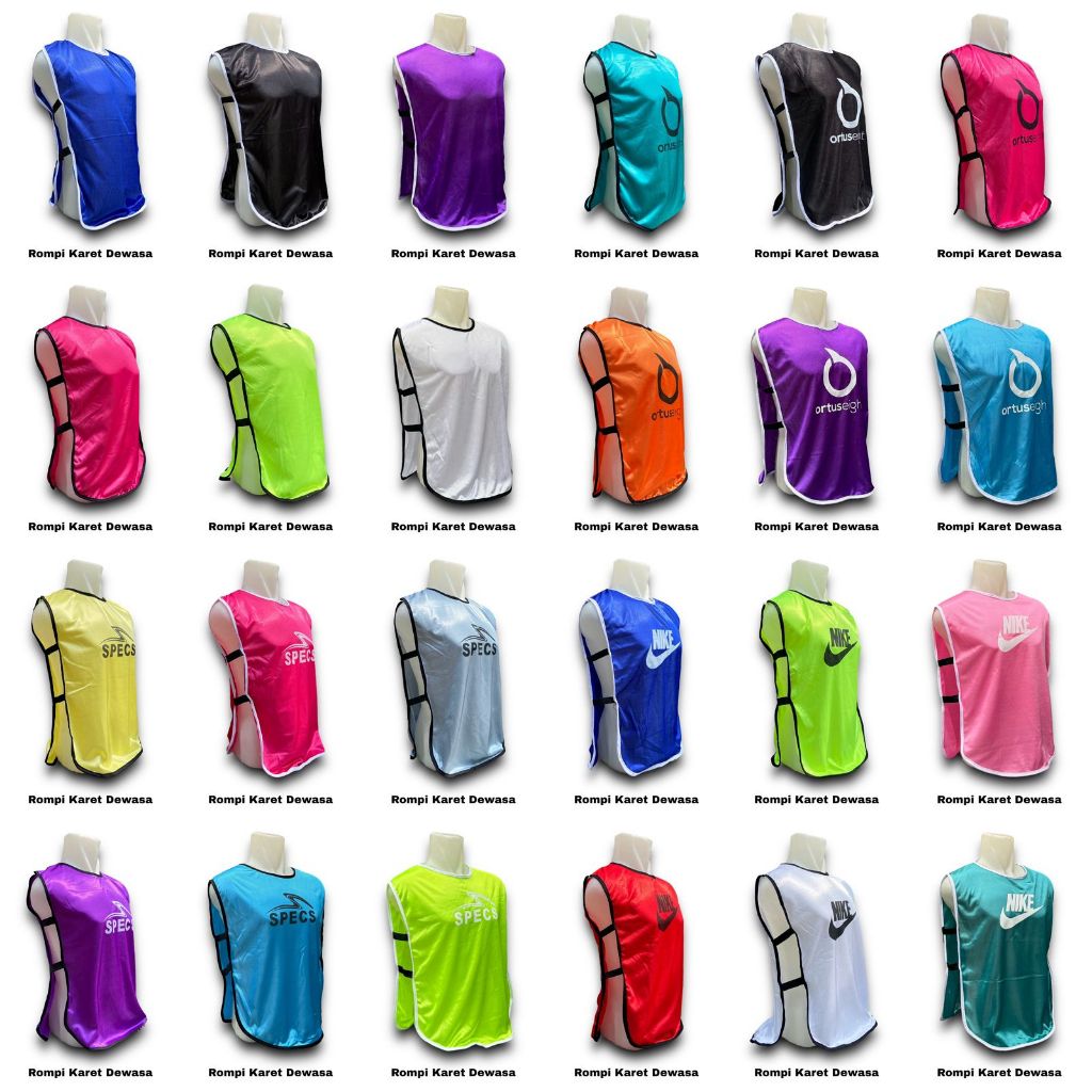 Rompi Olahraga Pria Wanita Banyak Pilihan Rompi Sport Bola Rompi Sport Futsal Pakai Karet COD