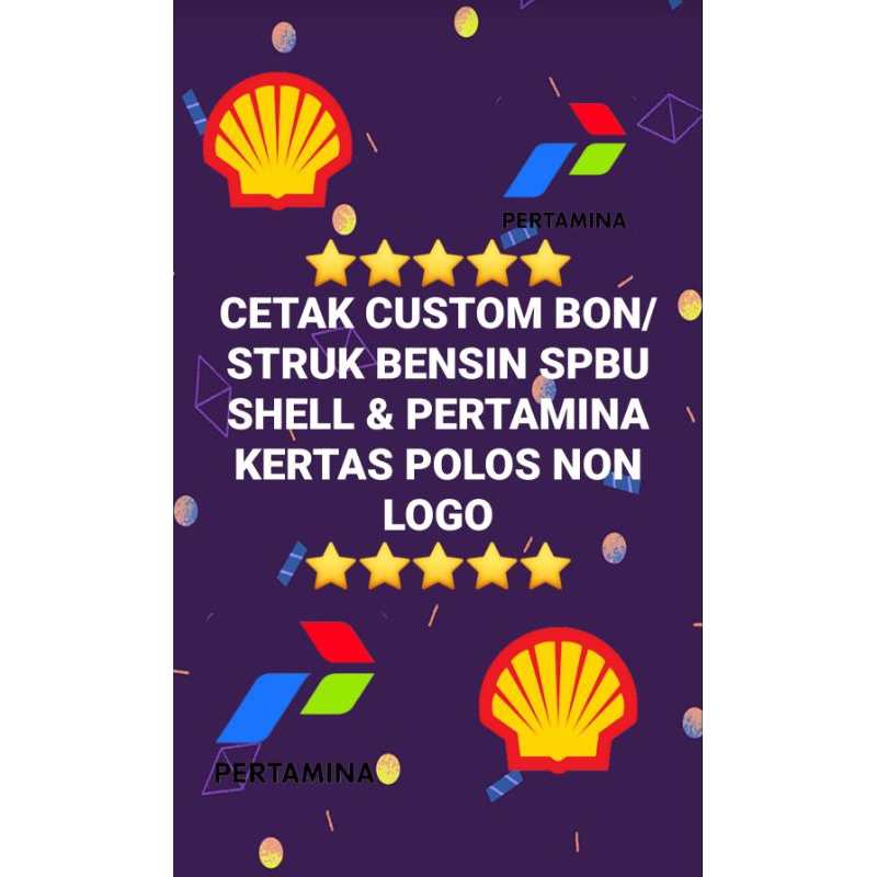 Print Cetak Custom Struk Bon Bensin Kertas Thermal Berkualitas