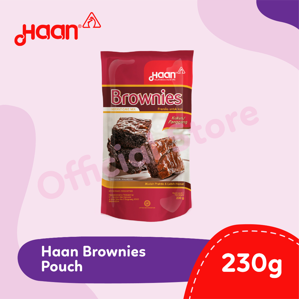 

HAAN BROWNIES KUKUS 230 GRAM INSTANT BROWNIES KUKUS