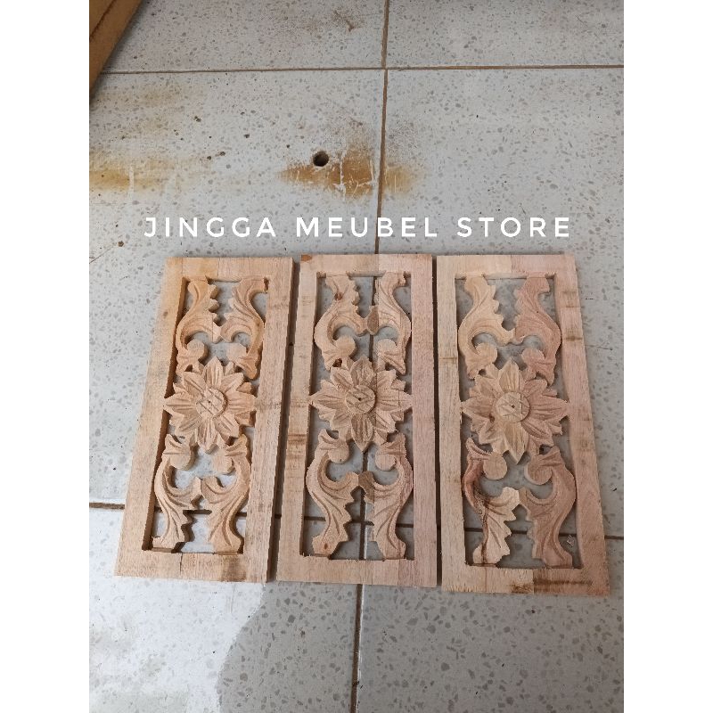 Ornamen Ukir Kayu Ukiran Kayu Loster Roster Bofen Jendela Pintu Kayu Ornamen Ukir Kayu Mahoni angin 