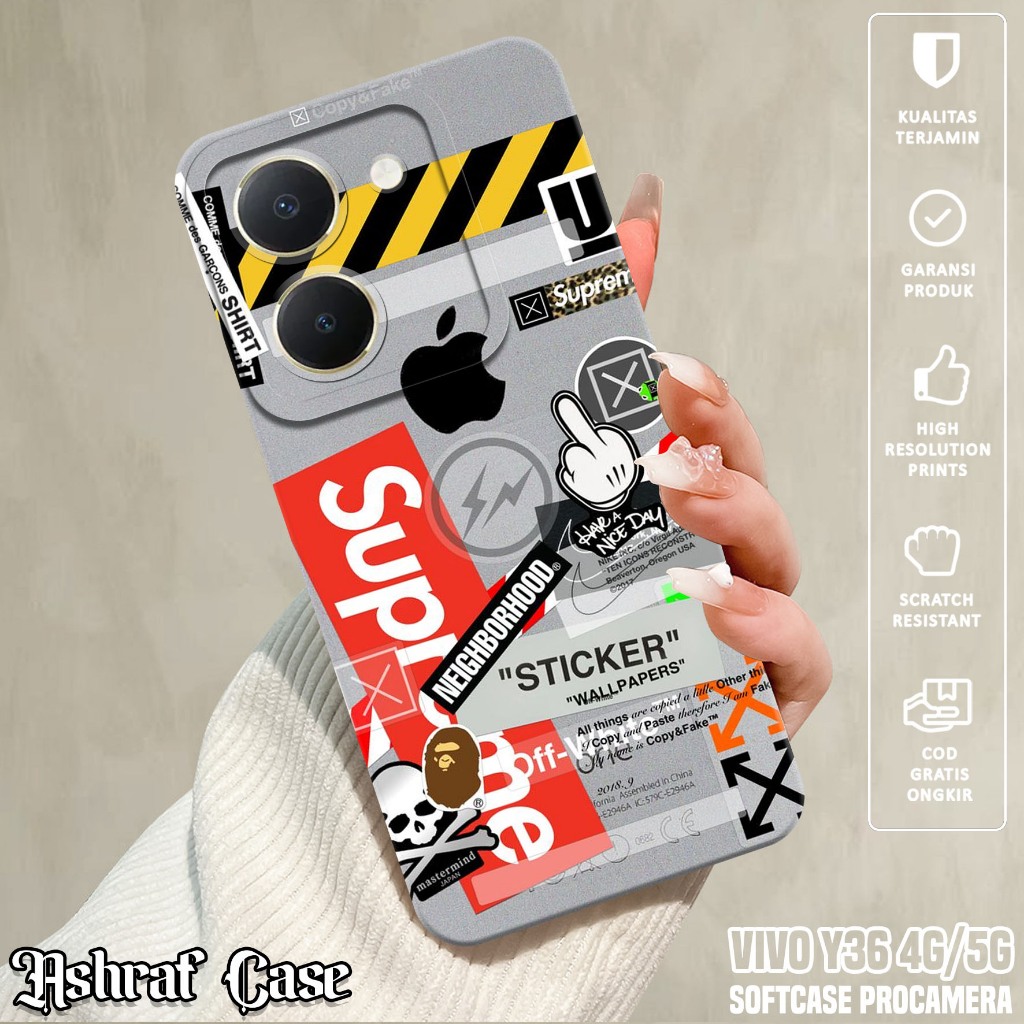 Case VIVO Y36 4G / Y36 5G - Casing VIVO Y36 5G / Y36 4G  Motif BA - Silikon Hp VIVO Y36 - Softcase H