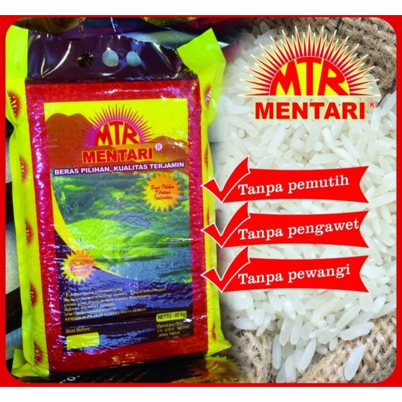 

( PROMO ) BERAS MENTARI 5Kg - BERAS PREMIUM JAWA TIMUR