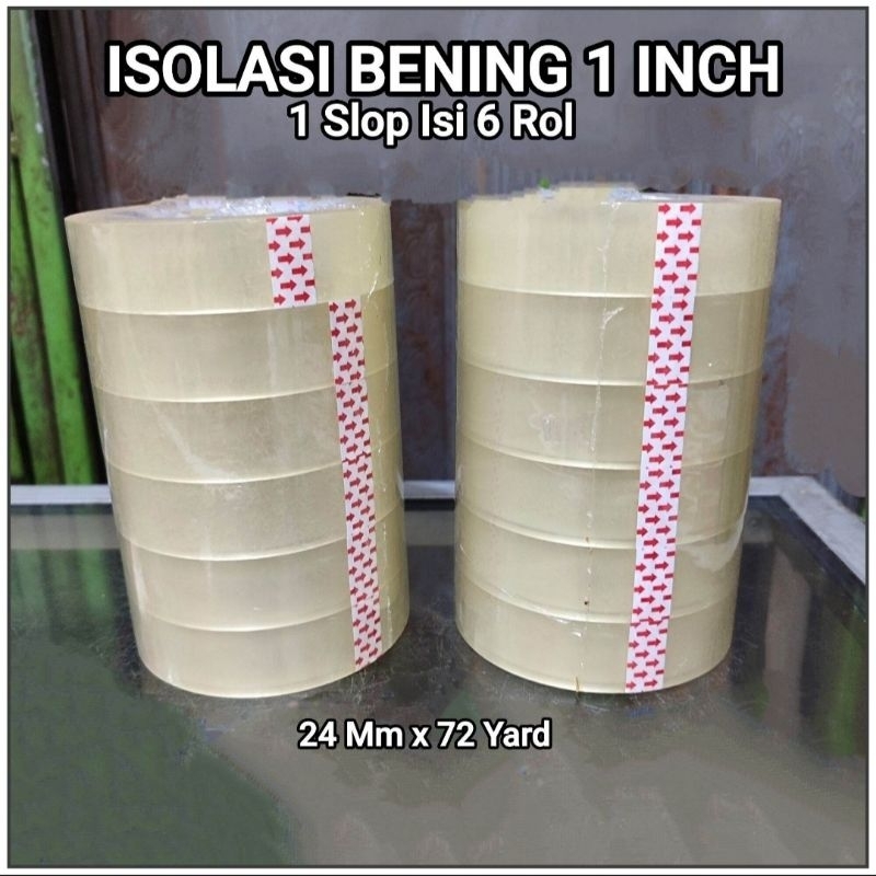 

1 Slop Isolasi Kecil Bening 1 Inch Isi 6 ROL SQUEEZY