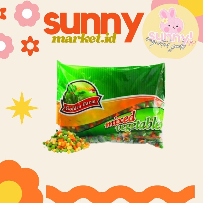 

SUNNYMARKET - VEGETABLES MIX VEGETABLE WORTEL JAGUNG KACANG POLONG SAYUR FROZEN 500 GR