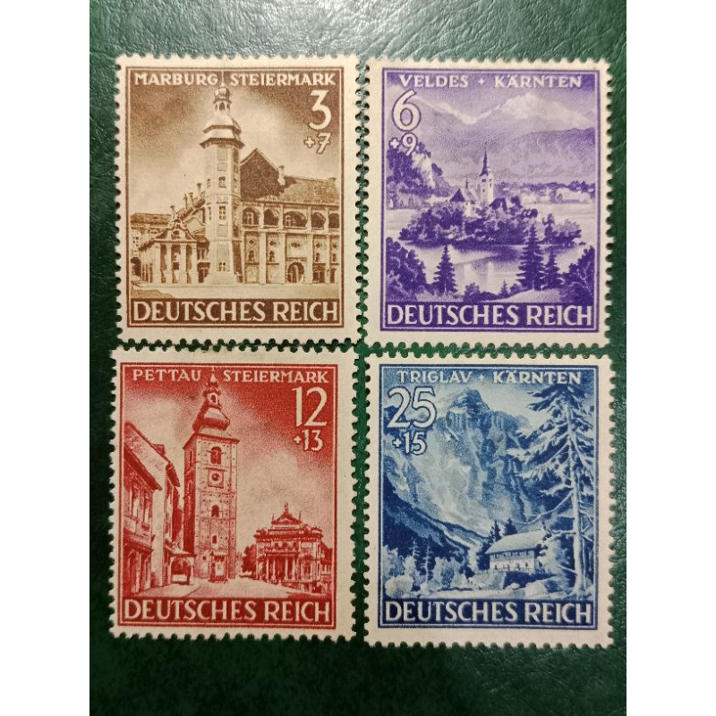 

Prangko Jerman 4 Pcs Karnten & Steiermark Tahun 1941 UN USED
