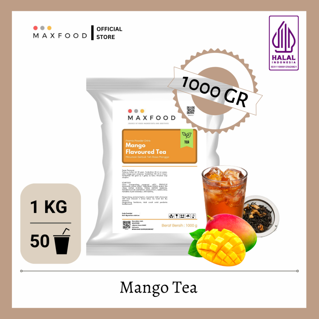 

Mango Tea/ Teh Mangga/ Bubuk Minuman Mango Tea/ Mango Tea Powder 1kg