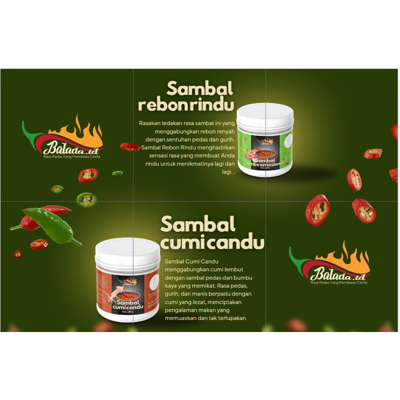 

Sambal cumi, sambal rebon, sambal embe. Sambal kemasan siap santap.