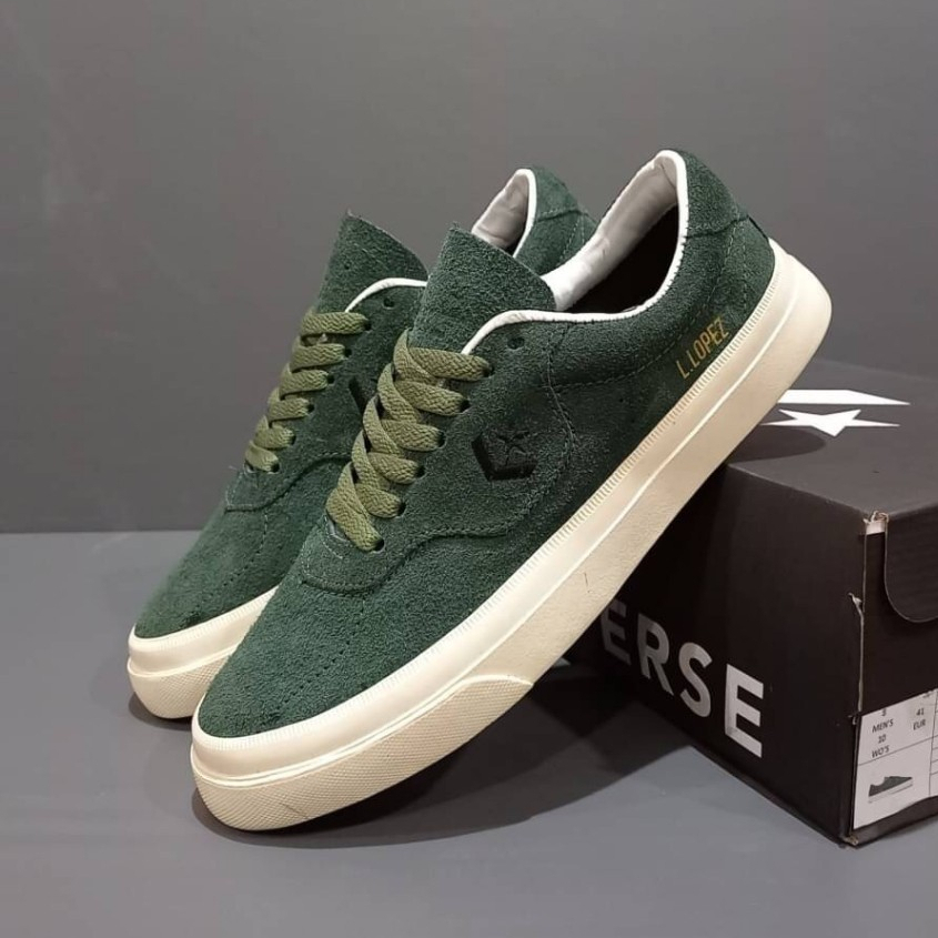 Sepatu converse loui lopez pro army sneakers casual pria best seller high qualitty