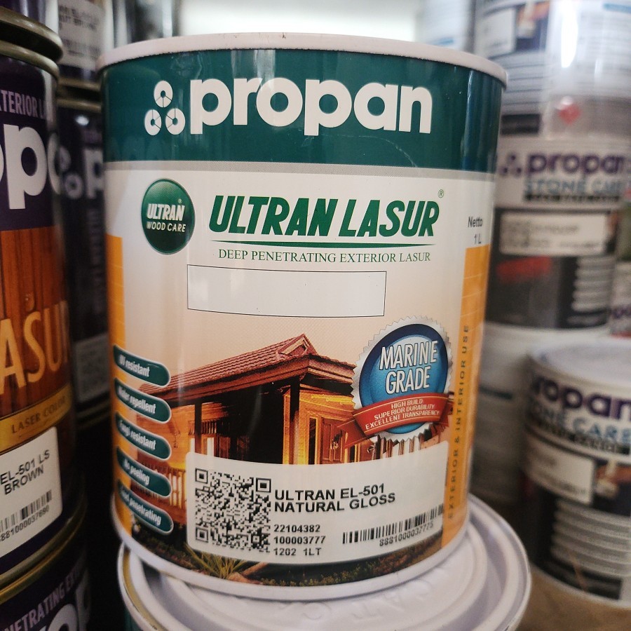 PROPAN ULTRAN LASUR EL-501 1LITER WARNA TRANSPARAN OXIDE NATURAL LASER EL 501 LS 1LTR 1 LT LTR LITER