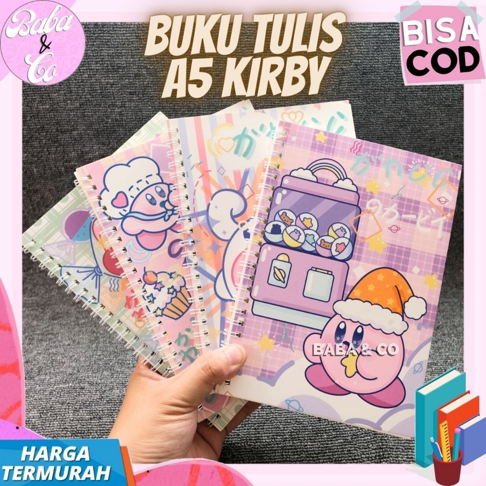 

BUKU KIRBY BUKU TULIS A5 MOTIF KIRBY LUCU UNIK BUKU SPIRAL A5 KIRBY NOTEBOOK A5 KIRBY