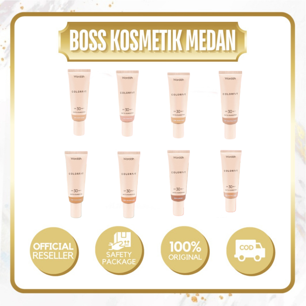 WARDAH COLORFIT MATTE FOUNDATION SPF 30 PA+++ / COLORFIT MATTE FOUNDATION WARDAH KOREA