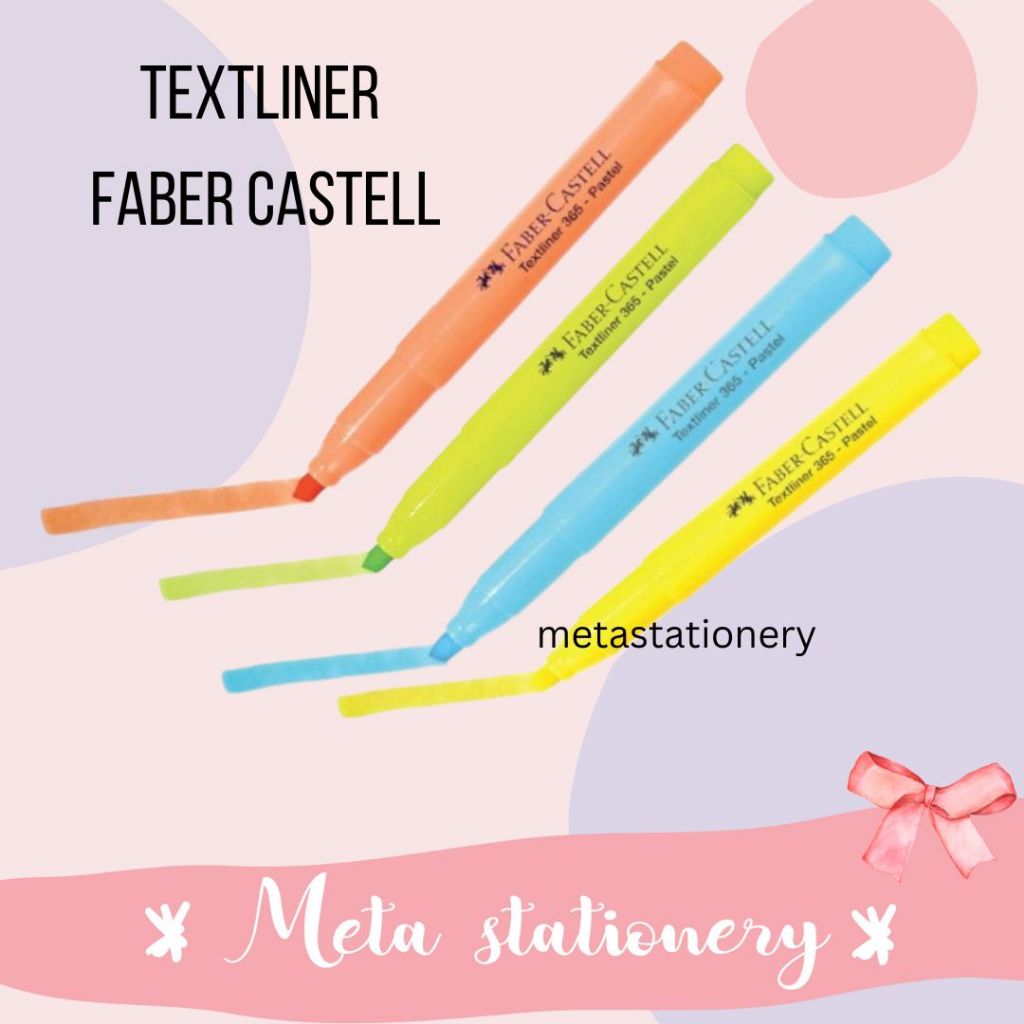 

Textliner / Highlighter Faber Castell 365 Warna Pastel ( 1pc )