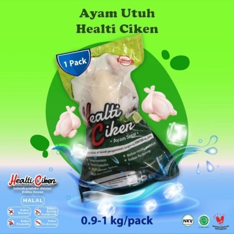 

AYAM UTUH | KARKAS 1 ekor healti ciken (tanpa kepala/kaki ayam) |PO