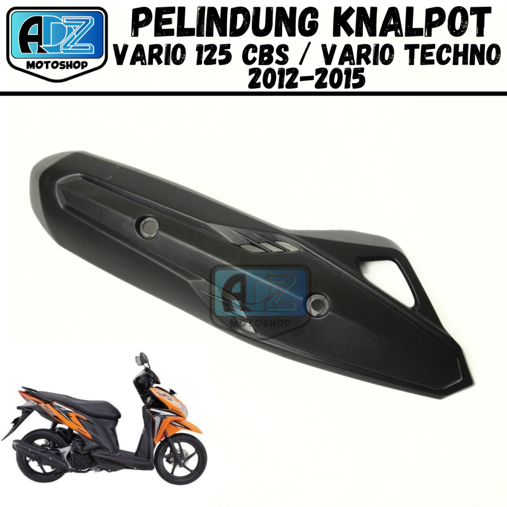 PELINDUNG KNALPOT VARIO TECHNO 125 KZR / COVER TUTUP TAMENG KNALPOT VARIO 125 FI CBS MODEL ORI YTH