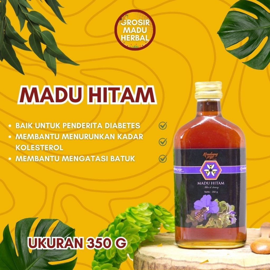 

MADU HITAM KEMBANG JOYO 900 G, MADU ASLI, MADU ALAMI, PURE HONEY