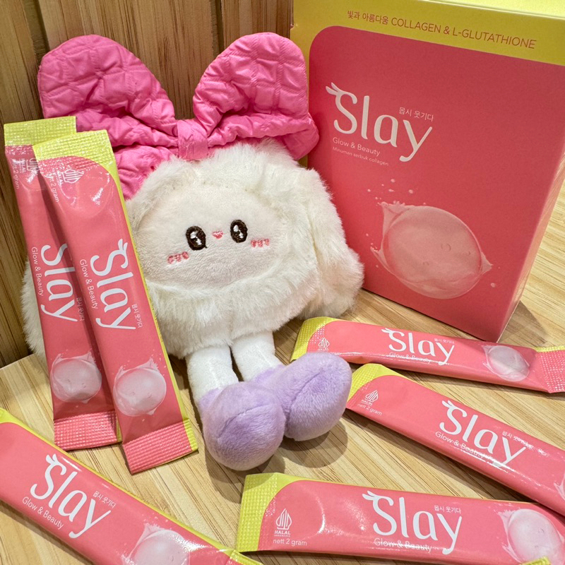 SLAY Collagen & L-Gluthatione Glow & Beauty supplement serbuk suplemen kecantikan